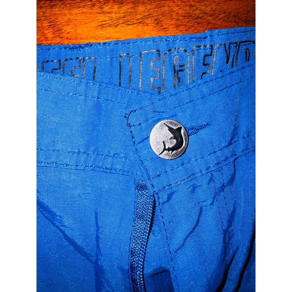 Reel‎ Legends Cargo Fishing Shorts Mens 36 Blue Excellent Nylon Quick Dry Marlin